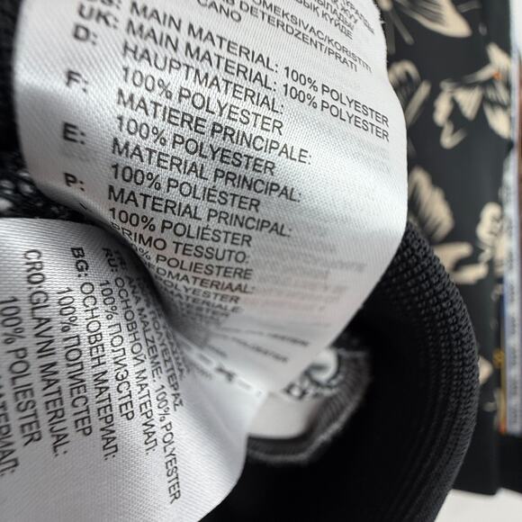 Adidas Farm RIO Track Jacket Womens Large Black Full Zip Butterfly Logo Stripe - Picture 9 of 9